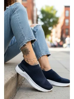 Espadrile dama casual bleumarin 566 T58-1